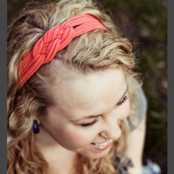 Set of 3 Womens Sailor Knot Headband in Purple Pink, Adult Upcycled Hairband - Picture 7 of 9